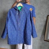 80s reversible rain parka pvc shell rayon lining