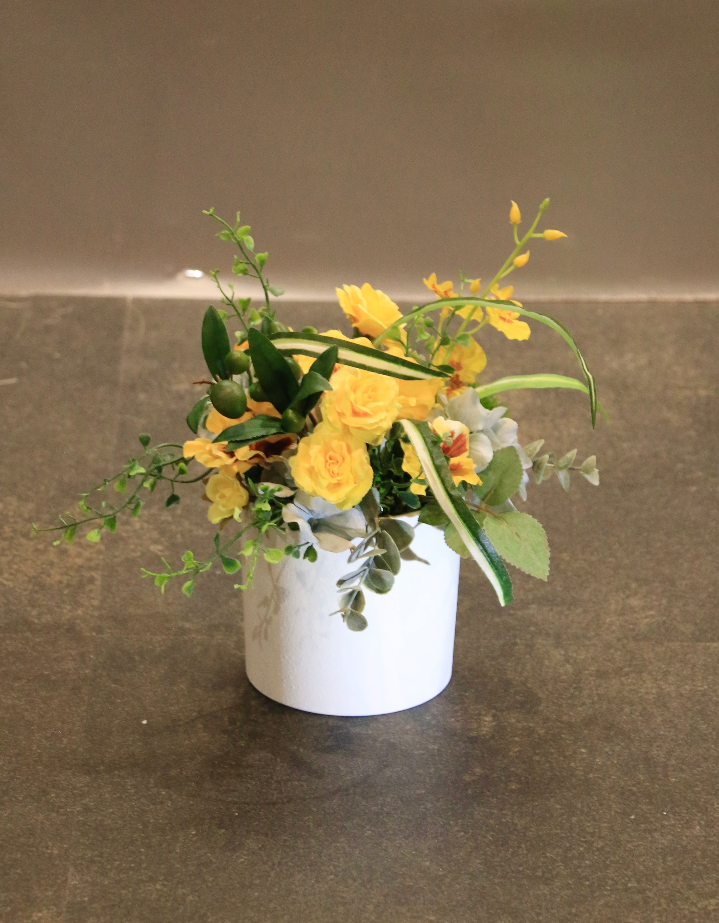 アーティフィシャルフラワーアレンジ［黄］ | IL COLORE 