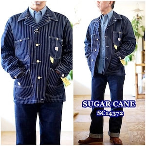 SUGAR CANE シュガーケーン デニムカバーオール　ウォバッシュデニムSC14372 　デニムジャケット　