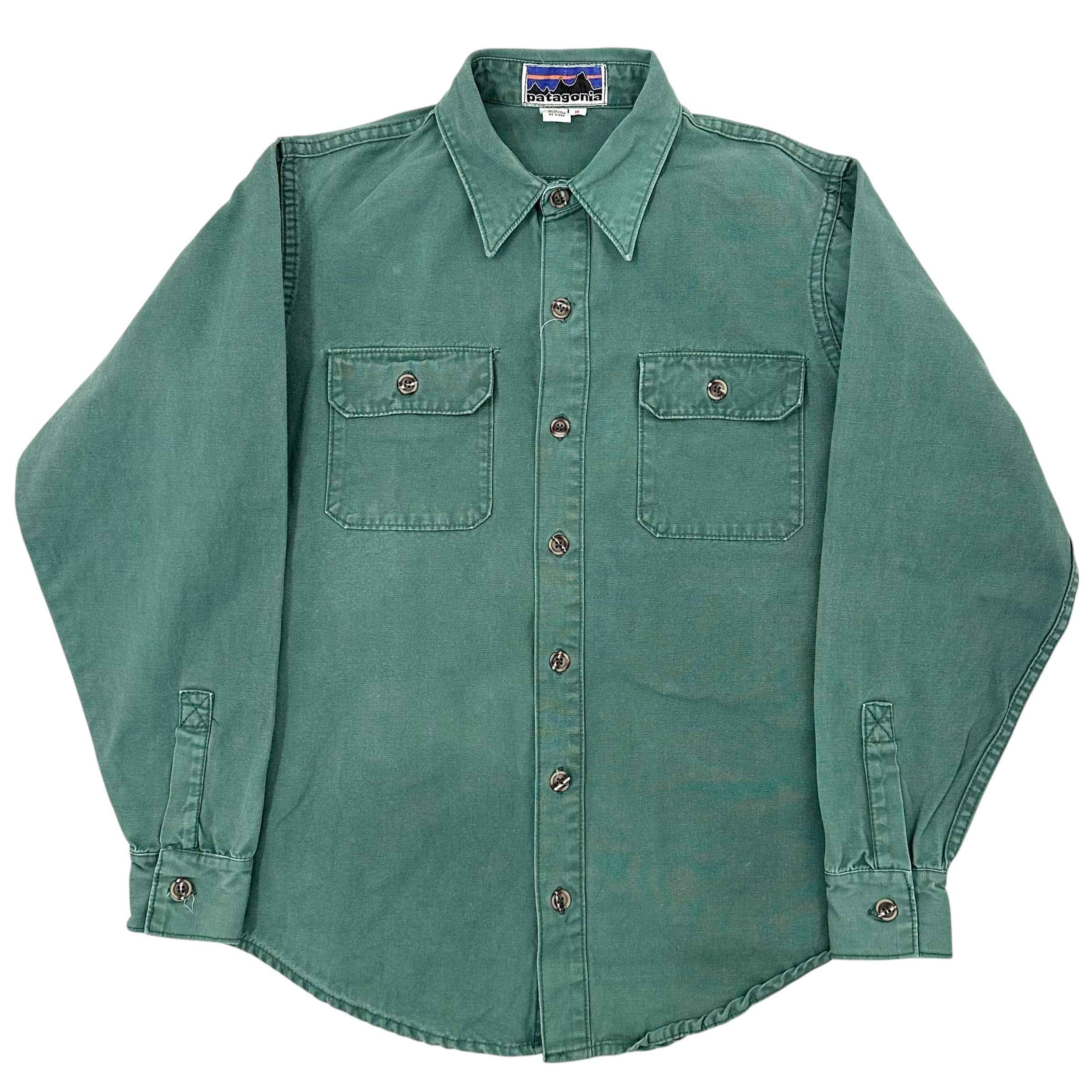 モロッコ製patagonia ACシャツ M グリーン系 パタゴニア 2008? 70's PATAGONIA Shirt green | BerBerJin Yuhodo