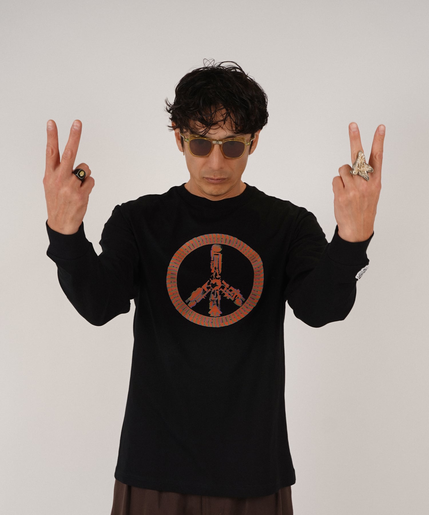 IN THE NAME OF PEACE PRINT LONG SLEEVE［HSC016］ | HAPPY SAUCE