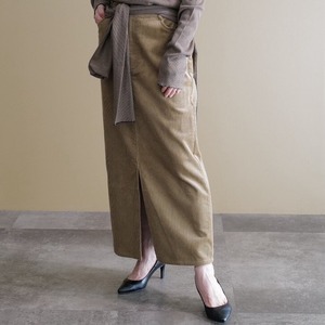 コーデュロィタイトスカート(ベージュ)