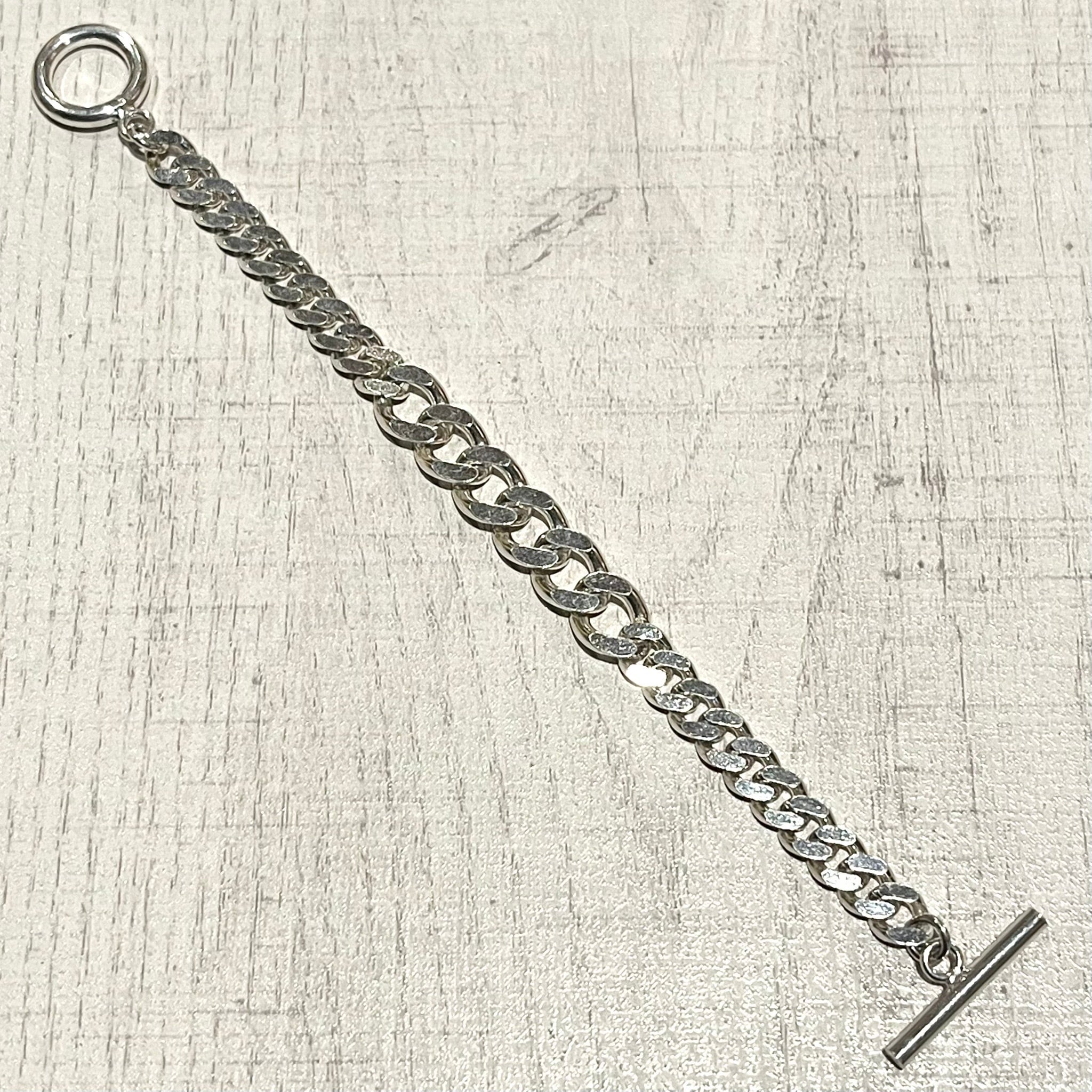 FLAT LINK CHAIN MANTEL BRACELET -SILVER925- マンテルブレスレット