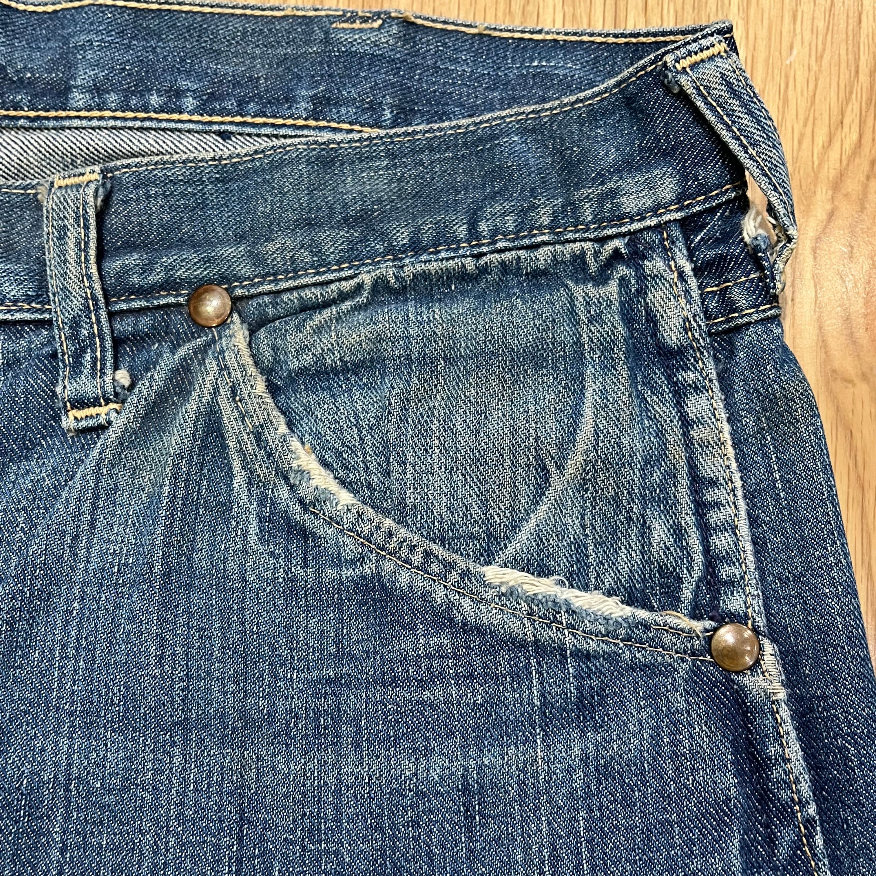 50s Wrangler 11MWZ Denim Pants W33L32 50年代 ラングラー 縦 50s Wrangler 11MWZ Denim Pants W33L32 50年代 ラングラー 縦