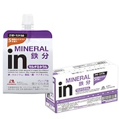 inゼリー マルチミネラル グレープ味 (180g×6個) 栄養補助ゼリー 不足しがちなミネラル配合 10秒チャージ 5種類のミネラル 鉄分 カルシウム 亜鉛 銅 マグネシウム 栄養機能食品(鉄・カルシウム・亜鉛・銅) 森永製菓