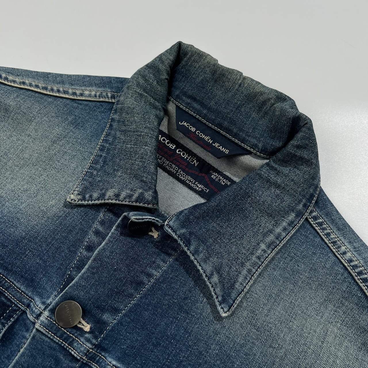 【超美品 人気モデル】ヤコブコーエン デニムジャケット インディゴ JACOB COHEN ヤコブコーエン デニムジャケット 3rd モデル ジージャン