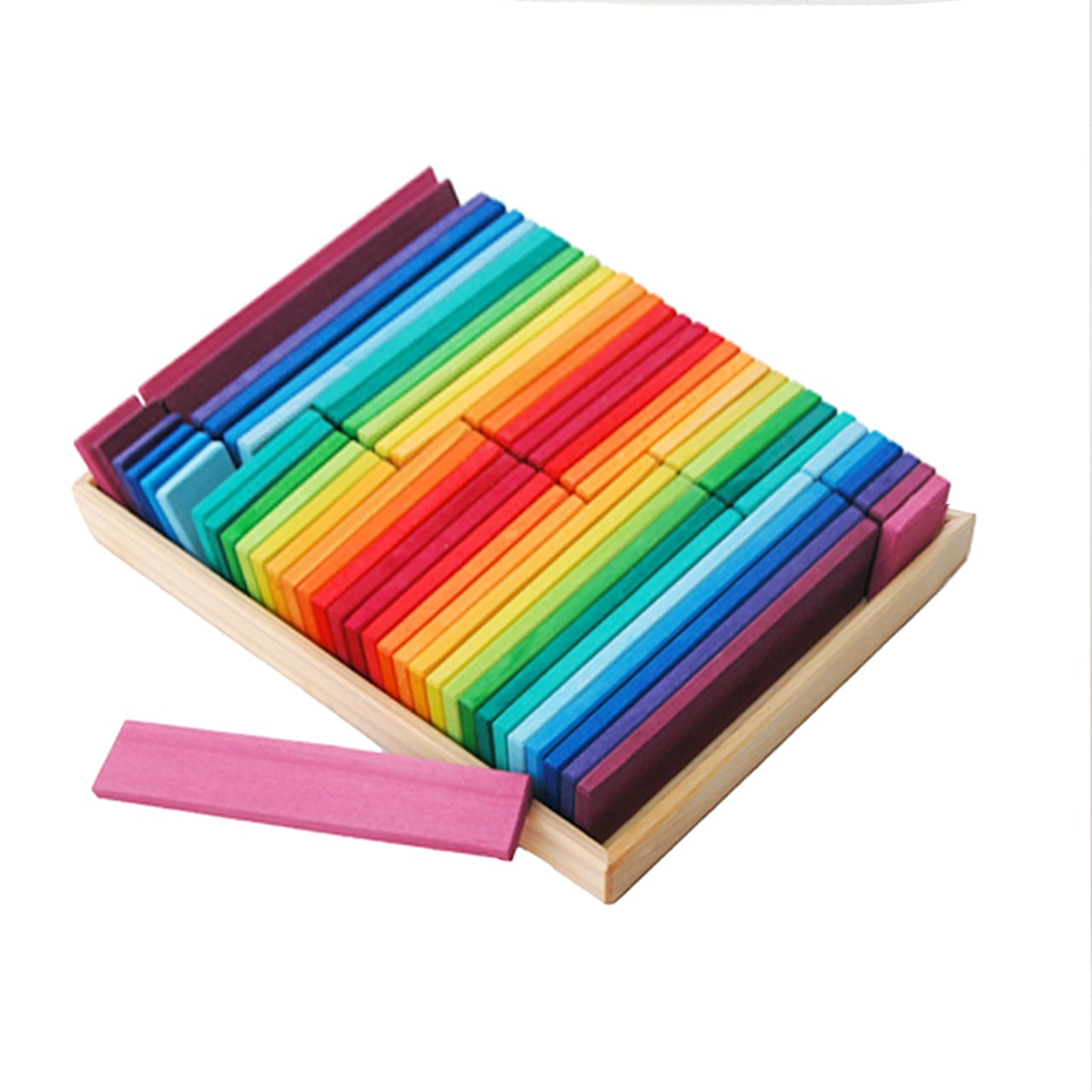 Gluckskafer Rainbow Building Slats | Earth8toys