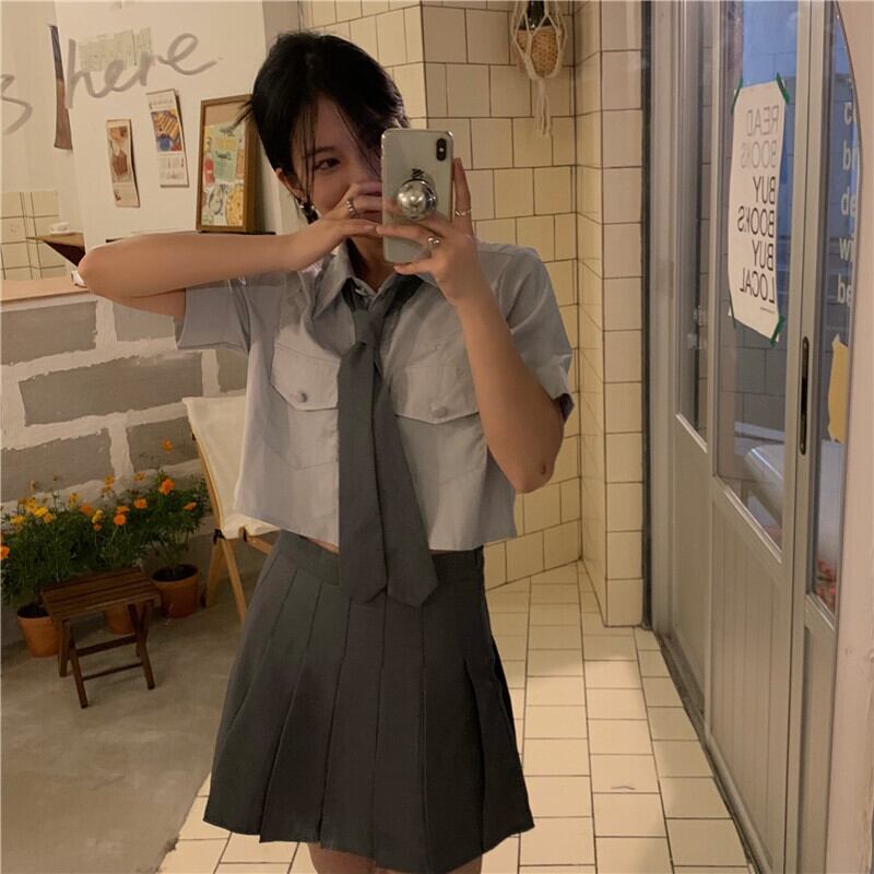 サマーシャツ スカート ストリート 夏物 モンロー68967673921