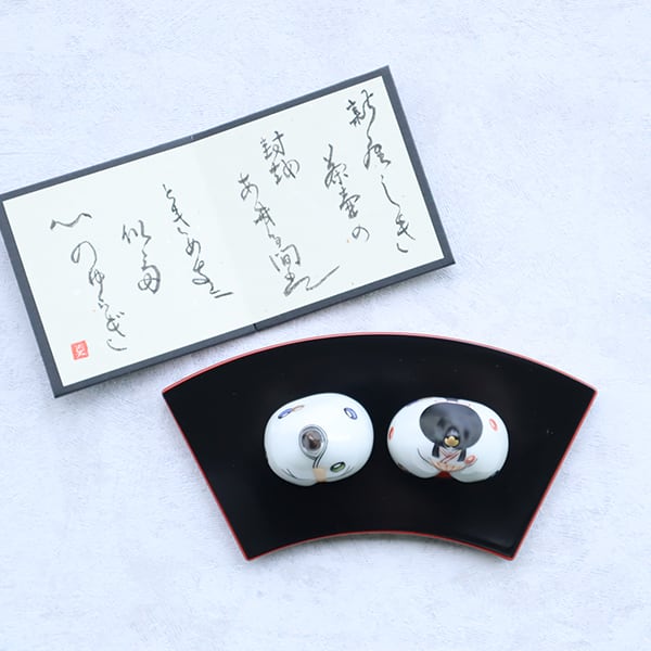 ギフト化粧箱付】有田焼 雛人形セット 茶壷 20-097 | MARUFUKU