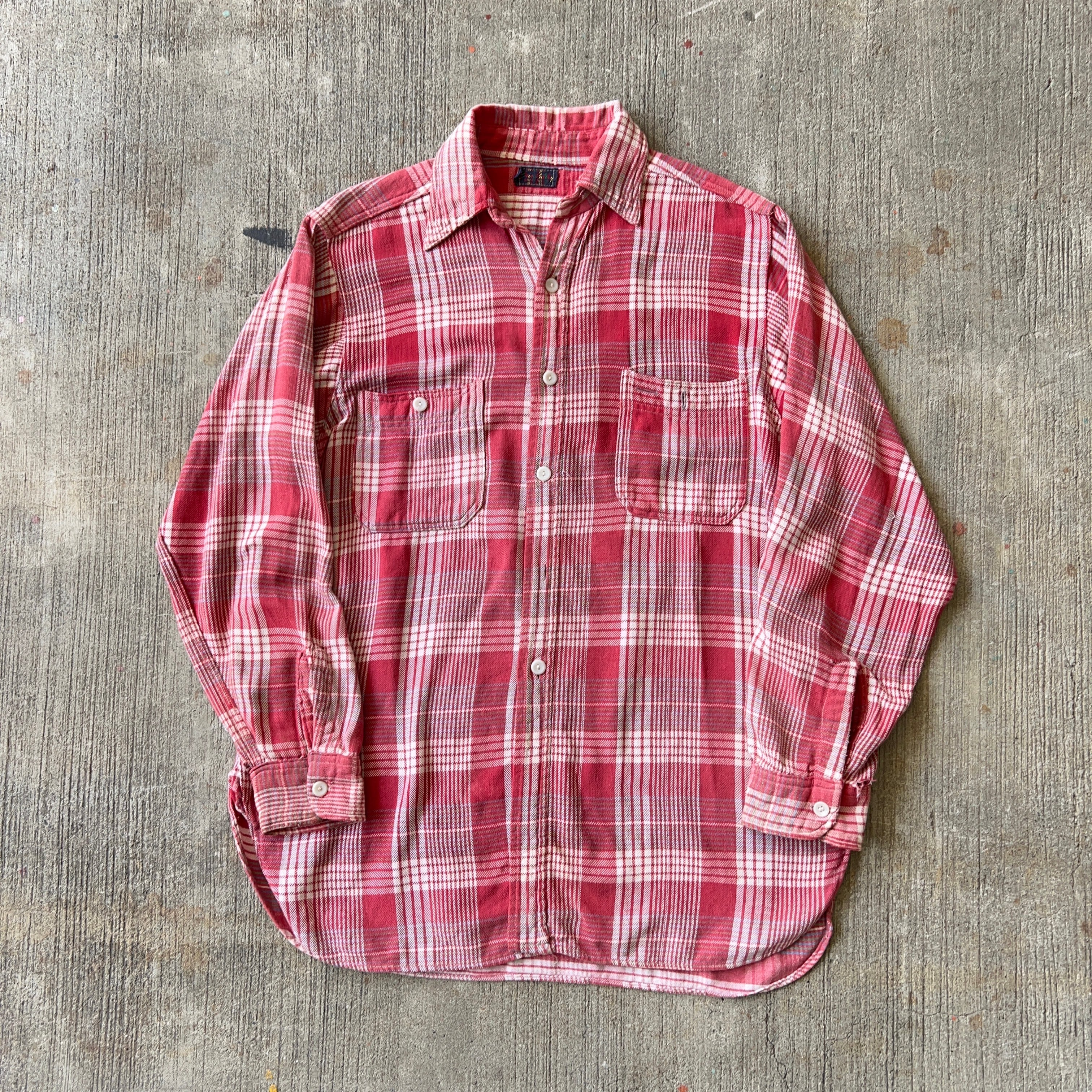 ビンテージ 80s ピンク コーディロイ長袖 シャツ オーバーサイズ 美品
