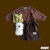 韓国子供服 / PEPPER / 26Autumn / ゼリー ボーダーT / 秋服 *XS~XL *アダルト*
