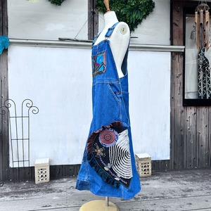 リメイク刺繍サロペット