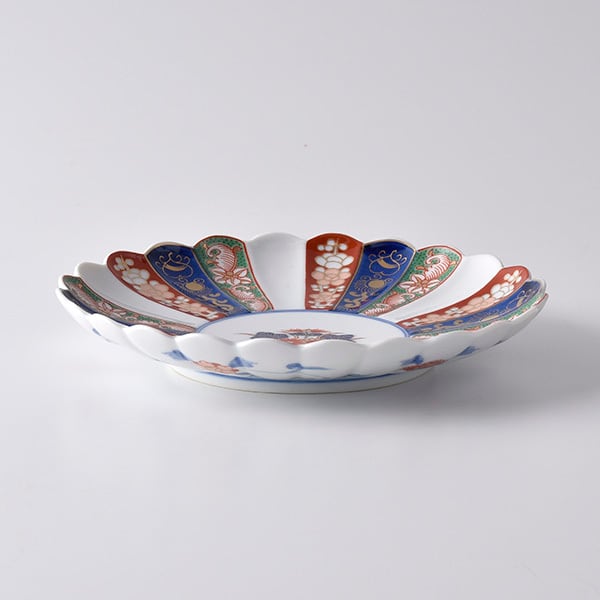 見込菊花紋6号皿19cm【林九郎窯】0091550514 | 波佐見焼ショップ