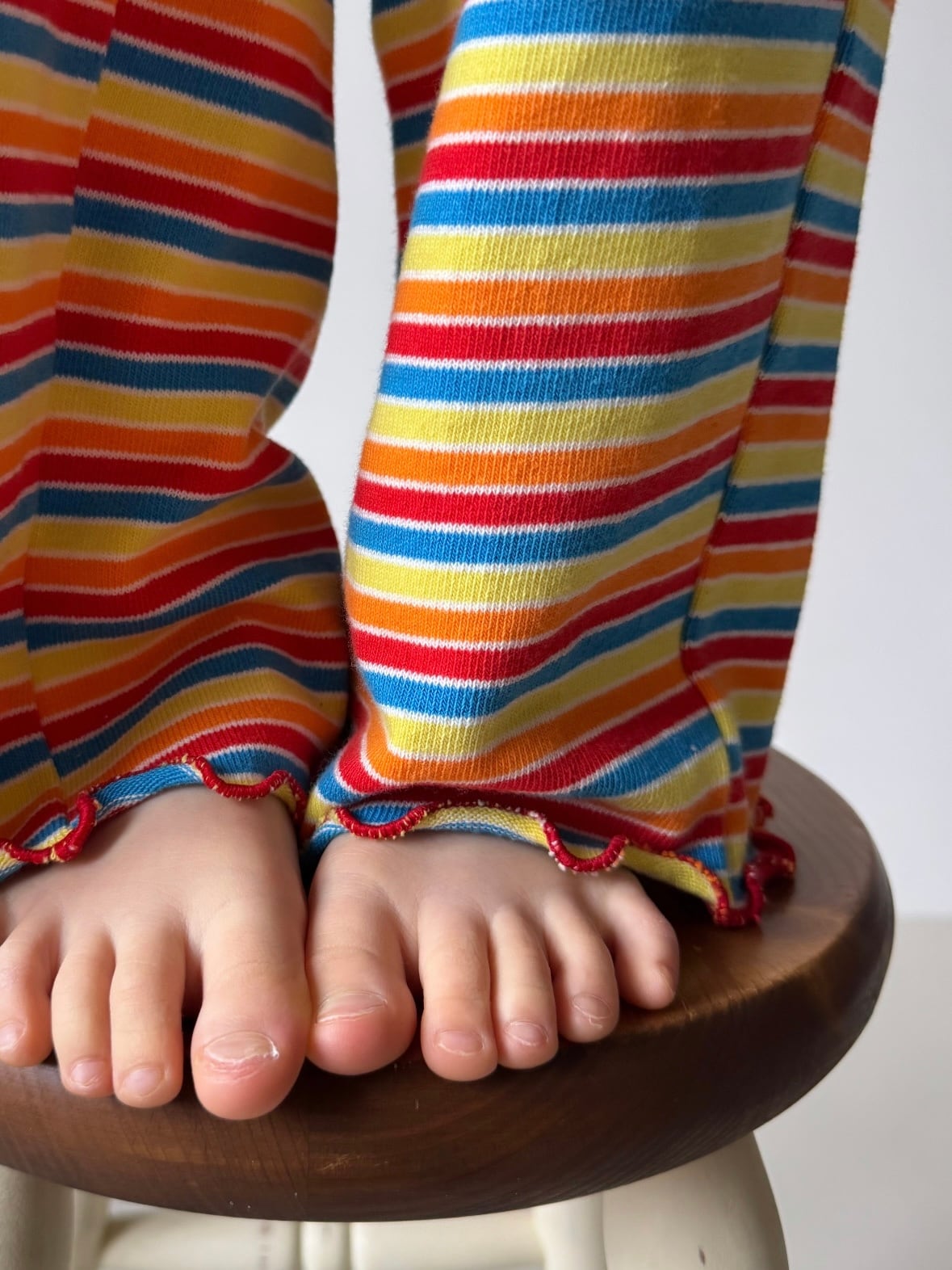 ２colour カラフルメロウボーダーパンツ（90〜130cm）4068