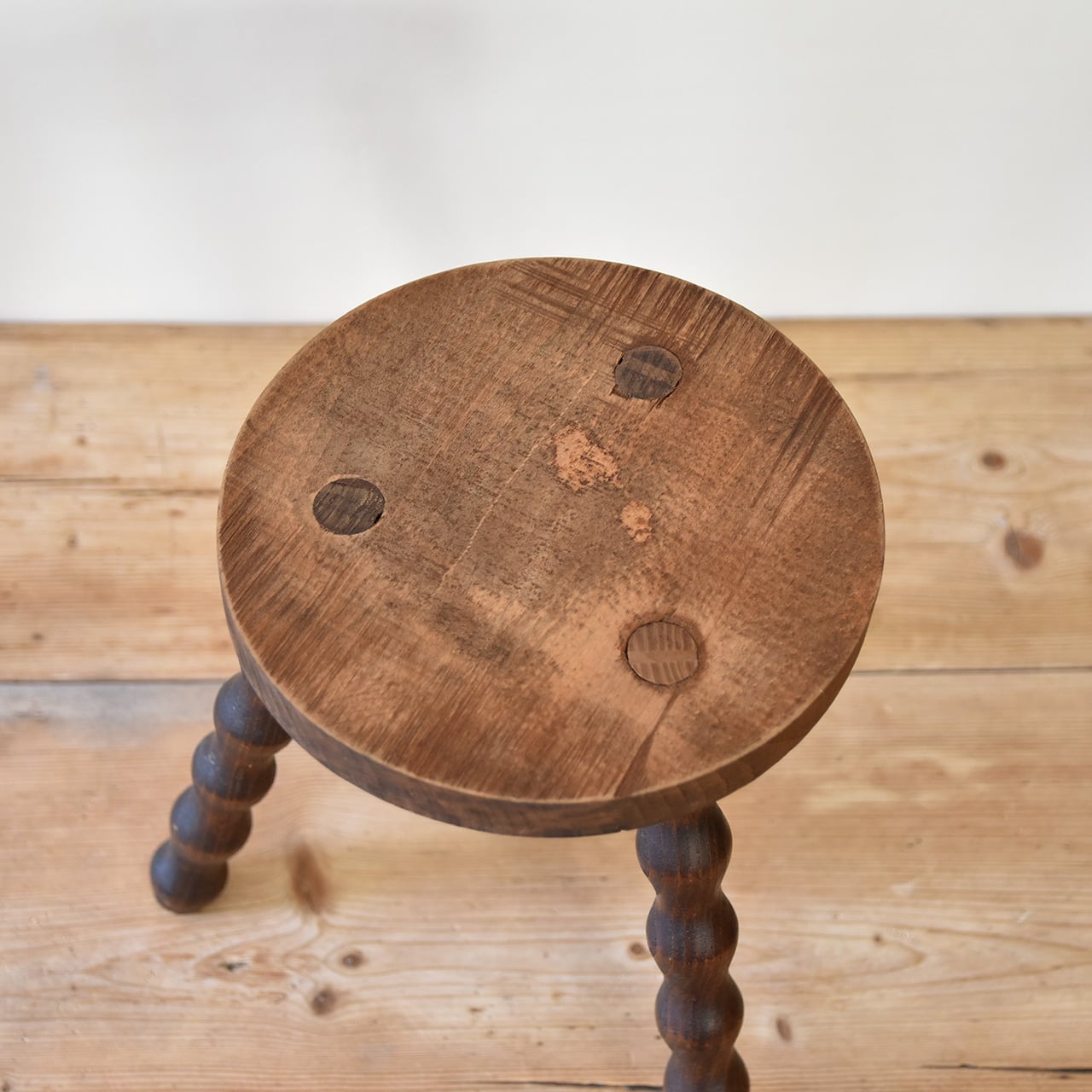French Stool (3legs) / フレンチ スツール (ミルクスツール) / 2206H