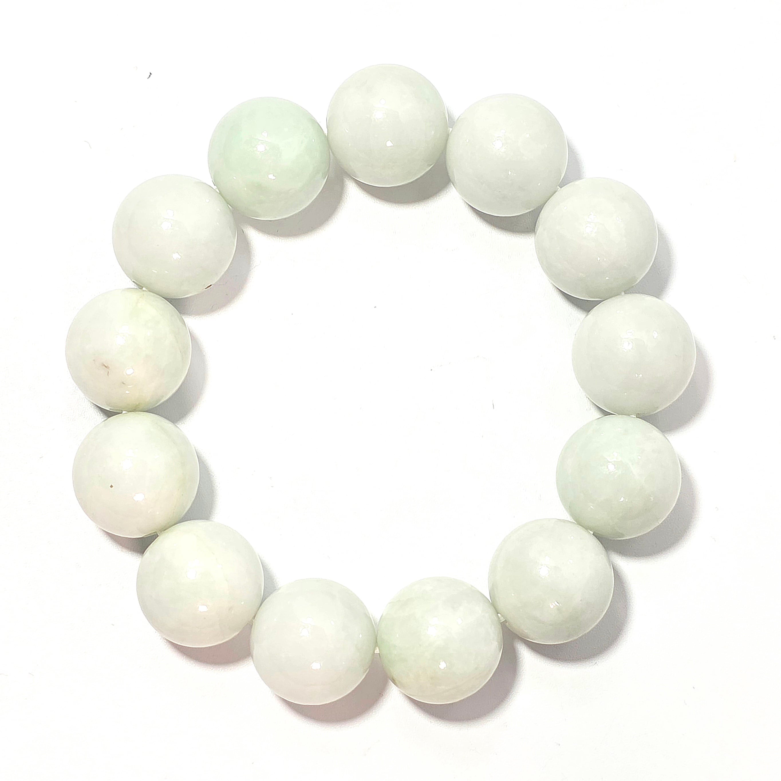 12㍉玉 ｻｲｽﾞ15~16cm 糸魚川翡翠ブレスレットBR0037 | 糸魚川翡翠工芸家