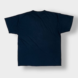 【PORT&COMPANY】フットボール ブルドックス ロゴ プリント Tシャツ XL ビッグサイズ 黒t 半袖 夏物 us古着