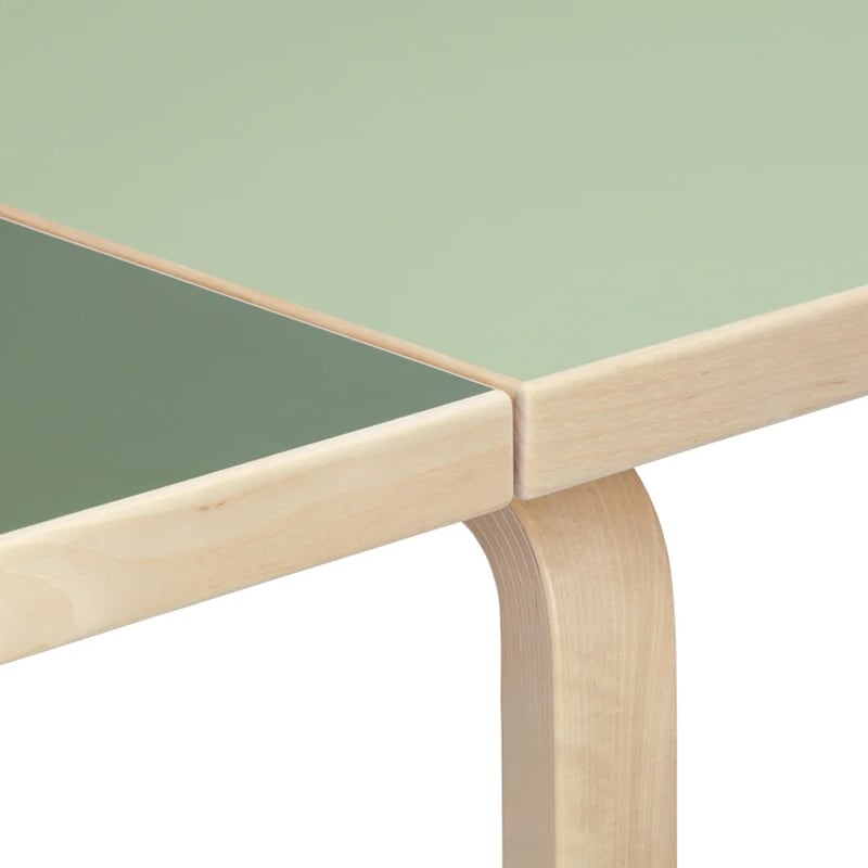 DL81C ドロップリーフテーブル（79-112.5×75）ピスタチオ／オリーブ