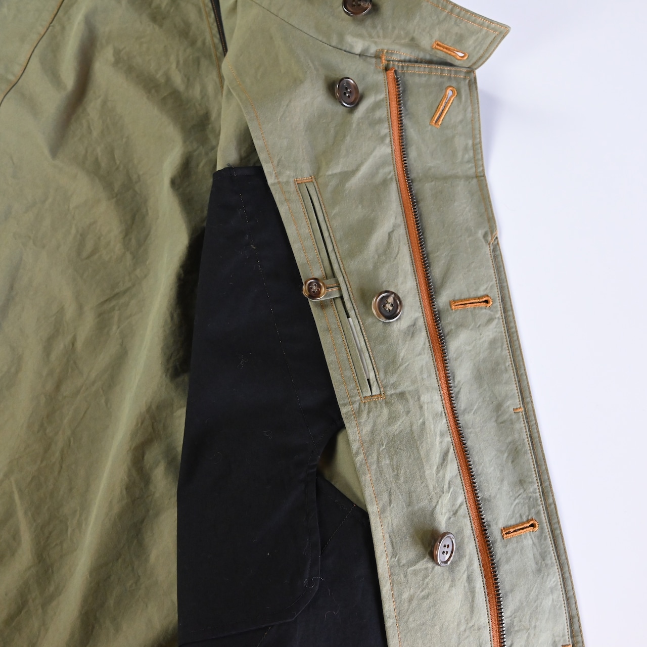 山内 / 超高密度シールドコットンクロス・セミダブルジップジャケット