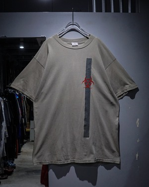 【add (C) vintage】“HAZ-MAT” Logo Print Vintage T-Shirt