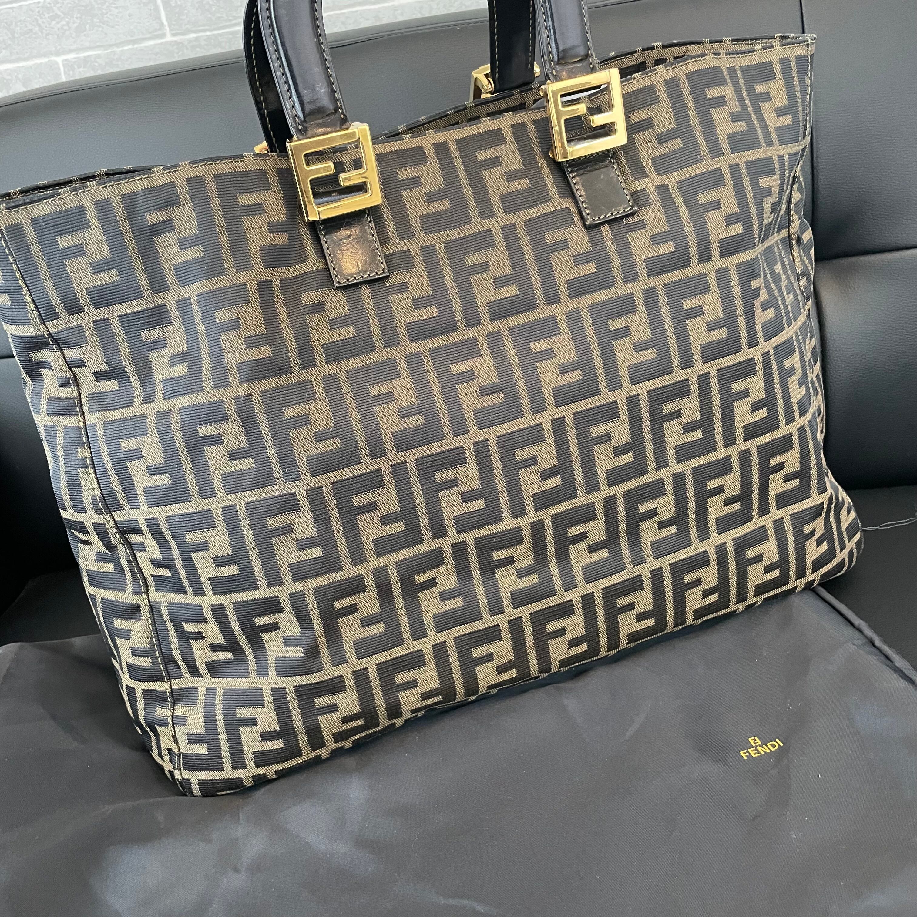 ☆美品☆ FENDI フェンディ ズッカ FFロゴ トートバッグ ハンドバッグ