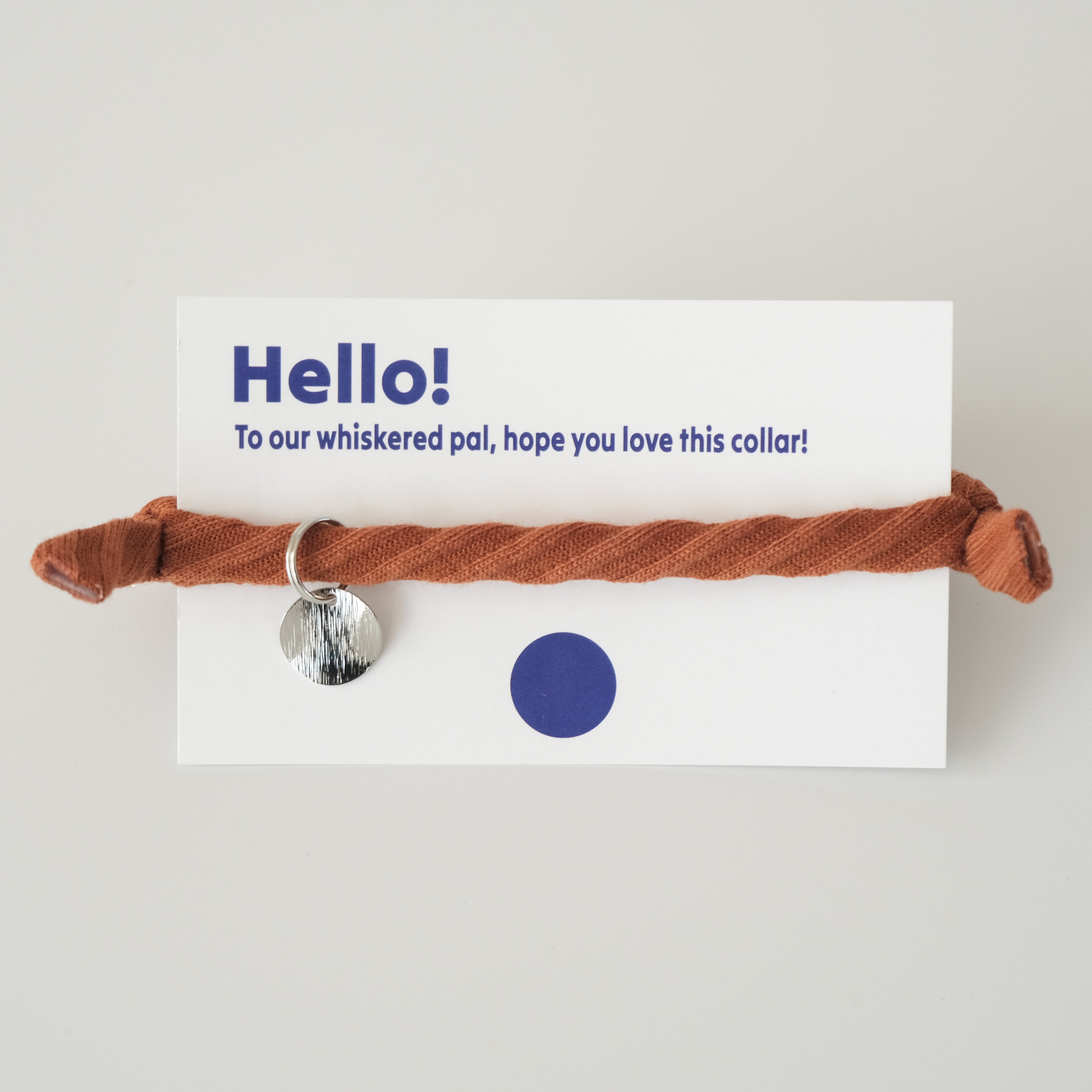 負担の少ない猫首輪 シナモン / シルバー