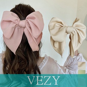 ビッグリボン バレッタ ヘアクリップ上品 おしゃれ ヘアアクセサリー プチプラ まとめ髪 大人かわいい ヘアアレンジ 大きめ 髪飾り リボンクリップ ヘアアクセサリー  VEZY ベジー  ItemNo.【23366079】