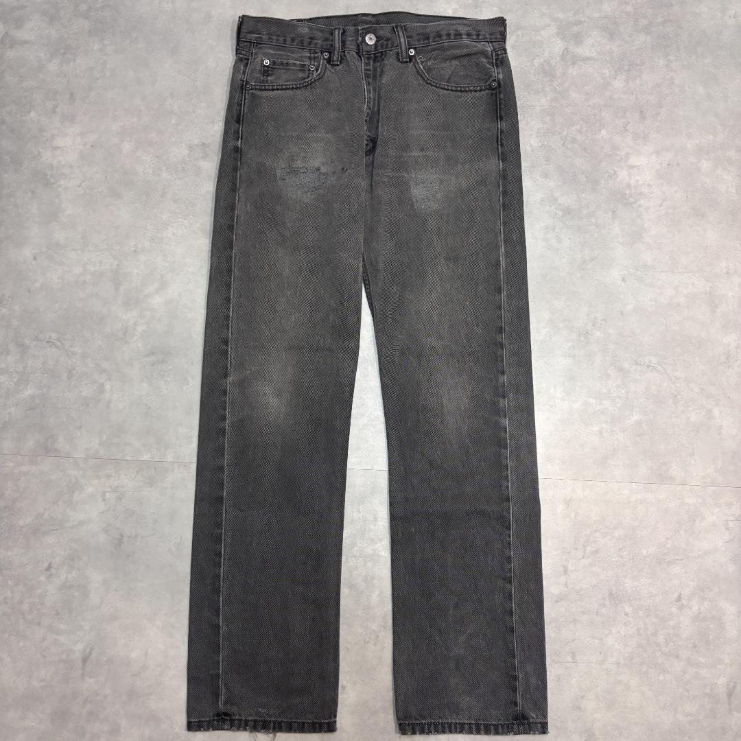 リーバイス505 Levis W33 ブラックデニム 黒 古着 21370