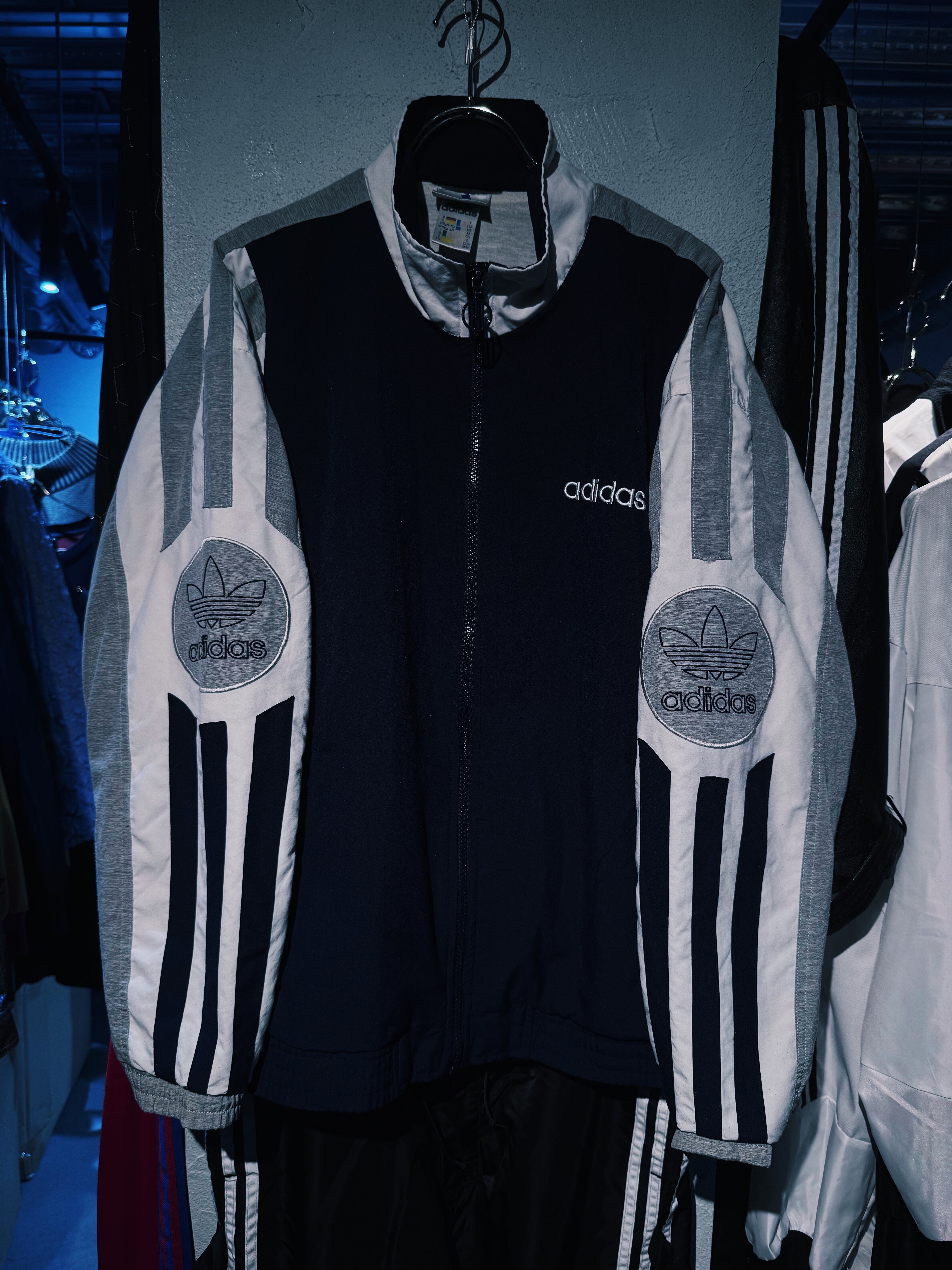 【D4C】90's"ADIDAS"Trefoil logo embroidery design track jacket