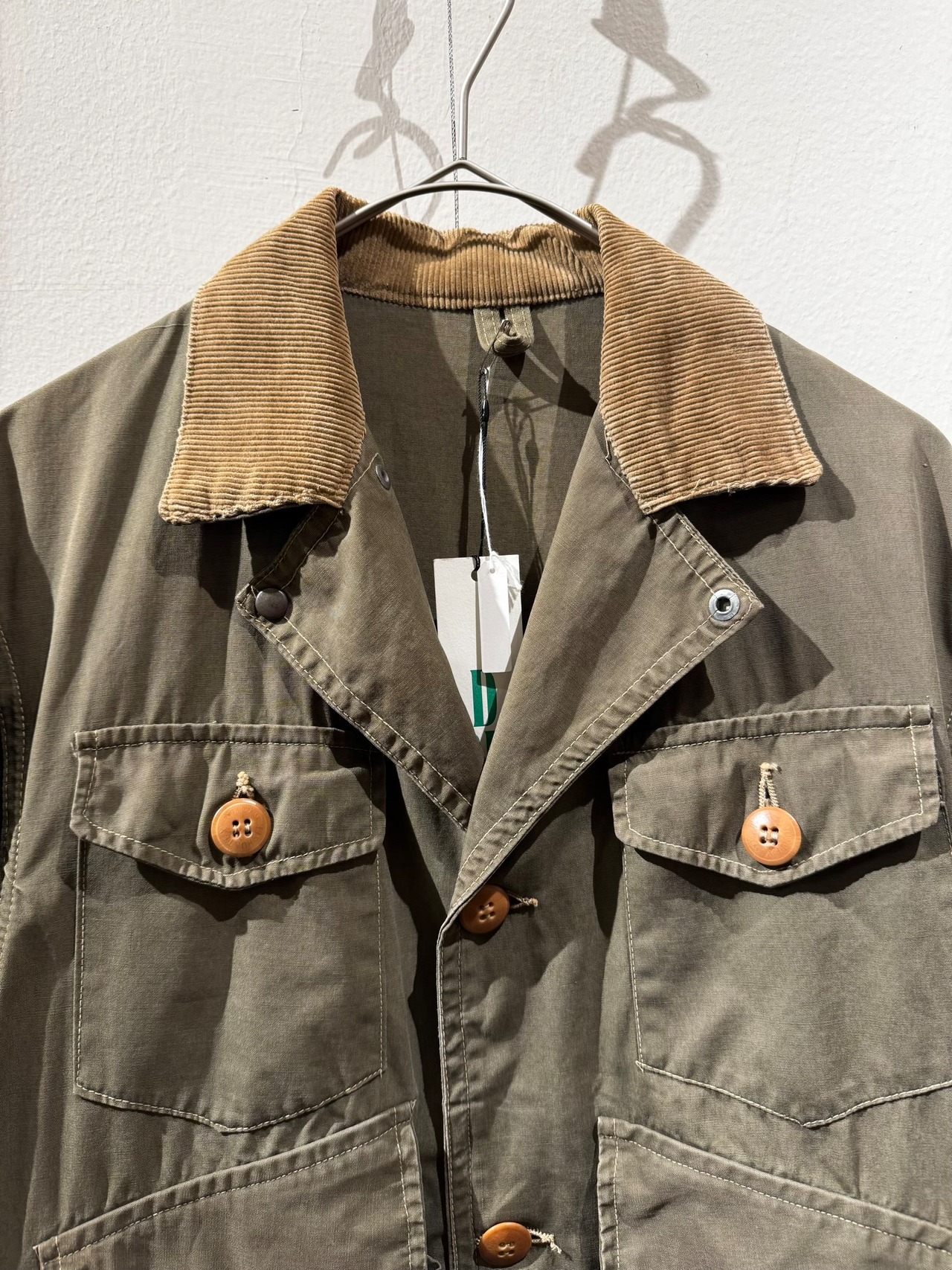 1940s-50s "fishuntex by RED HEAD" Cotton Poplin Fishing & Hunting Jacket