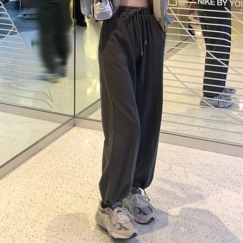 パンツ レディースルーズレギンス サマーウェストレッドカジュアル ストリート 夏物 試着室77862831584