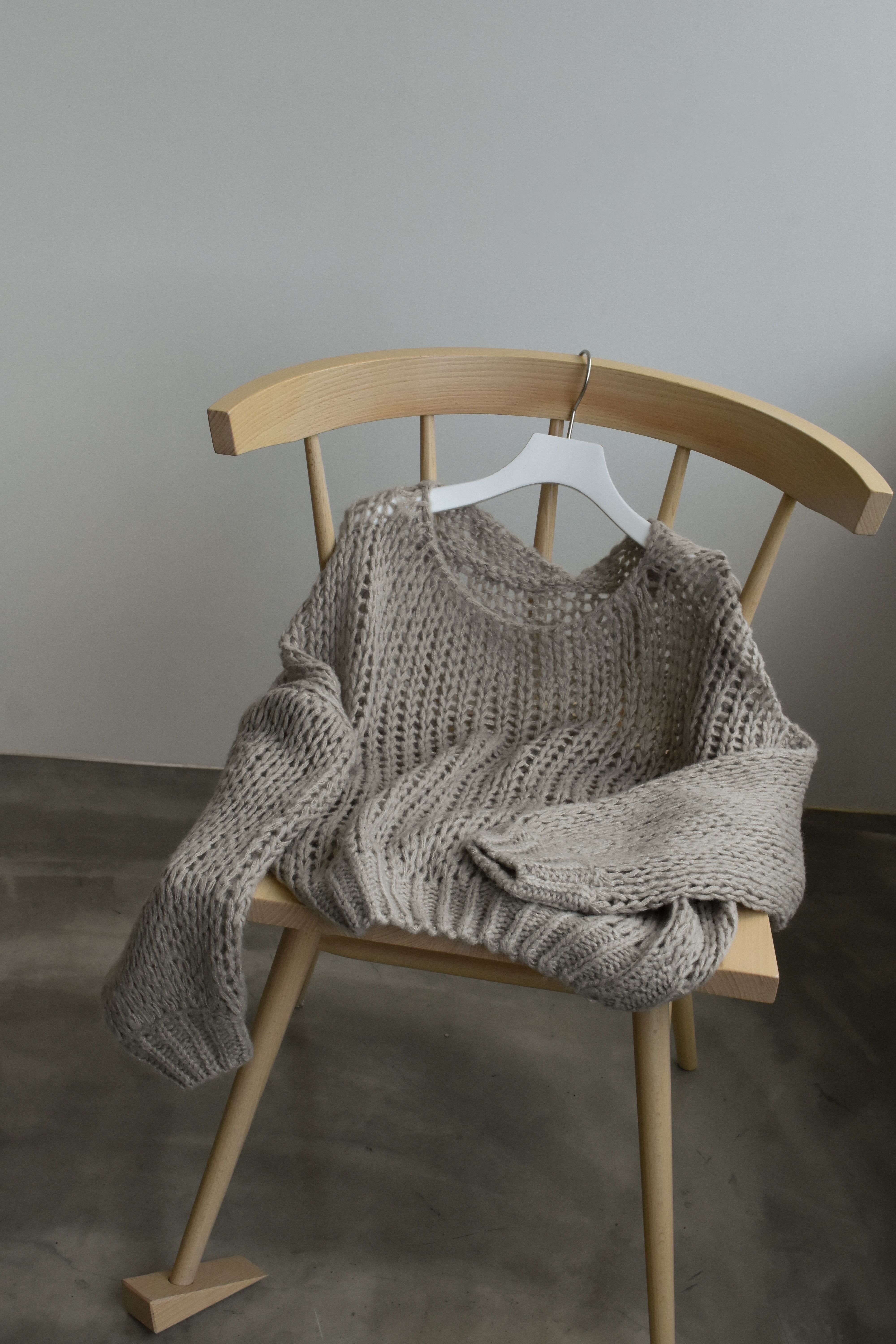 mohair like low-gauge knit（greige） | Katrin TOKYO