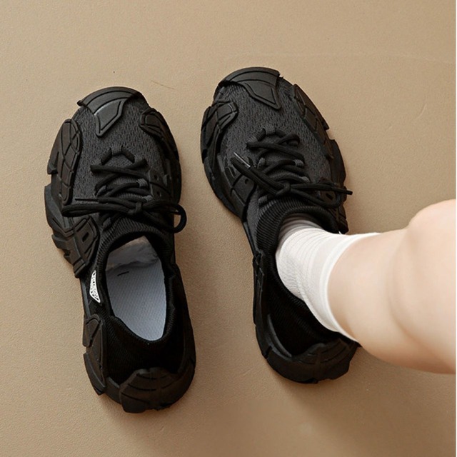 ソックレイヤードデザインスニーカー 3col   R01560