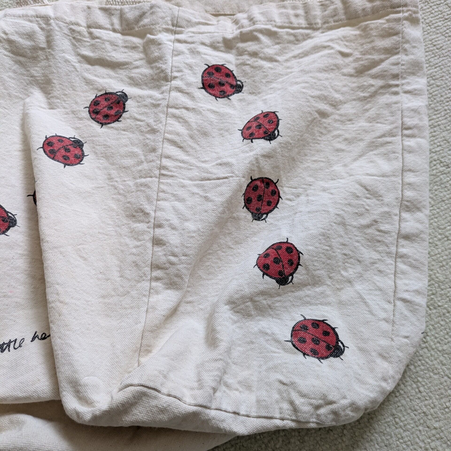 イギリス TESCO エコバッグ コットン てんとう虫 used 古着 | 古着屋