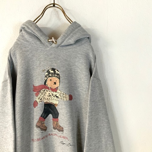 90s Ralph Lauren ポロベア ビッグフーディ パーカー