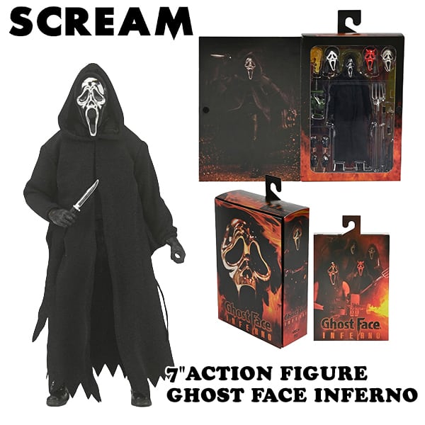 Scream ゴーストフェイス アクションフィギュア 豪華アクセサリーセット 海外直輸入】スクリーム 7