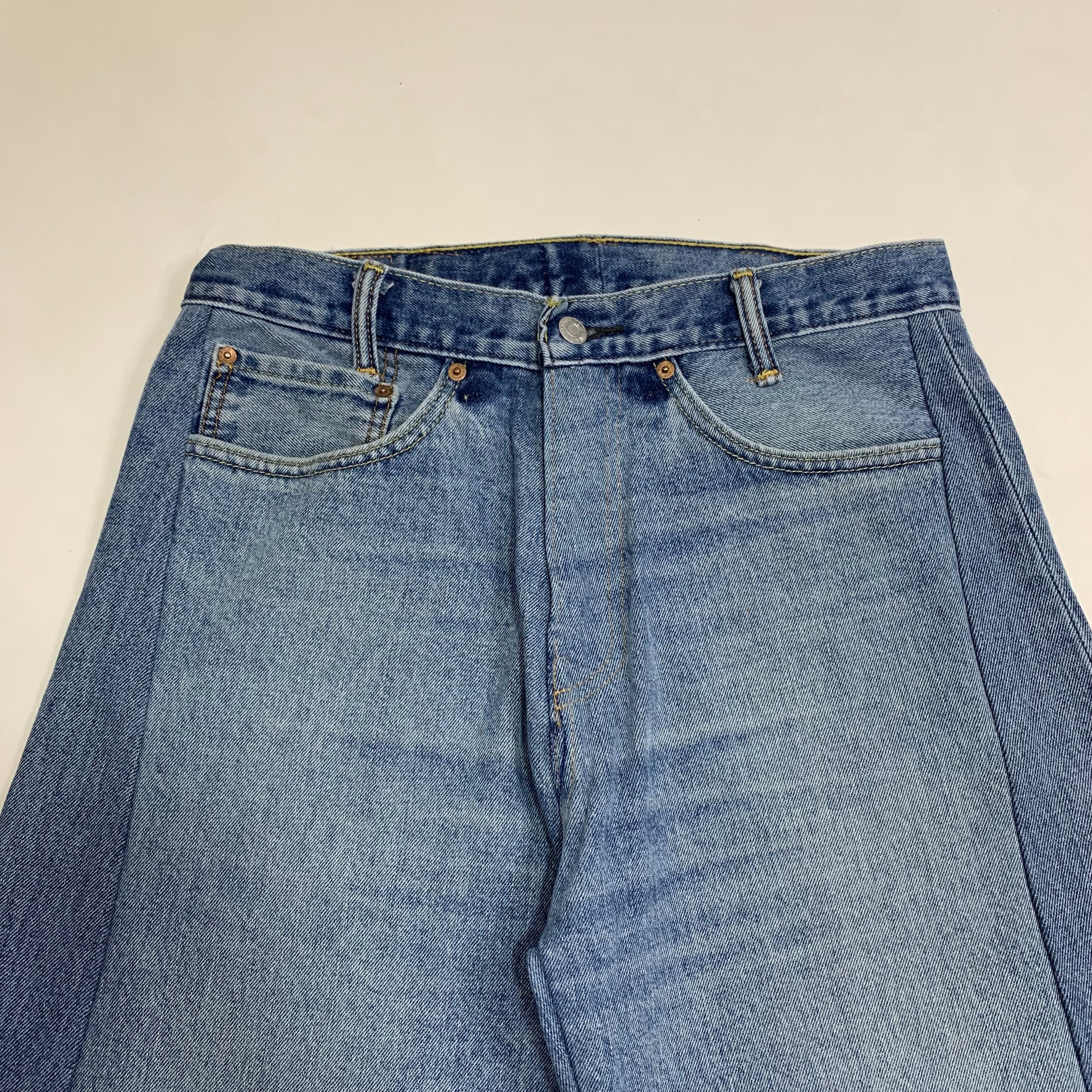 8308 リメイクデニム 再構築デニム フレアパンツ ベルボトム バギー  