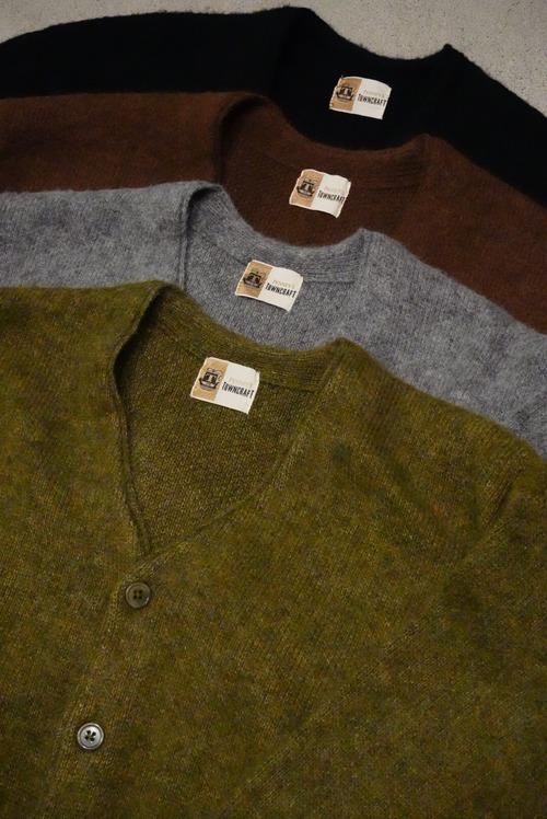 TOWNCRAFT MOHAIR SHAGGY CARDIGAN