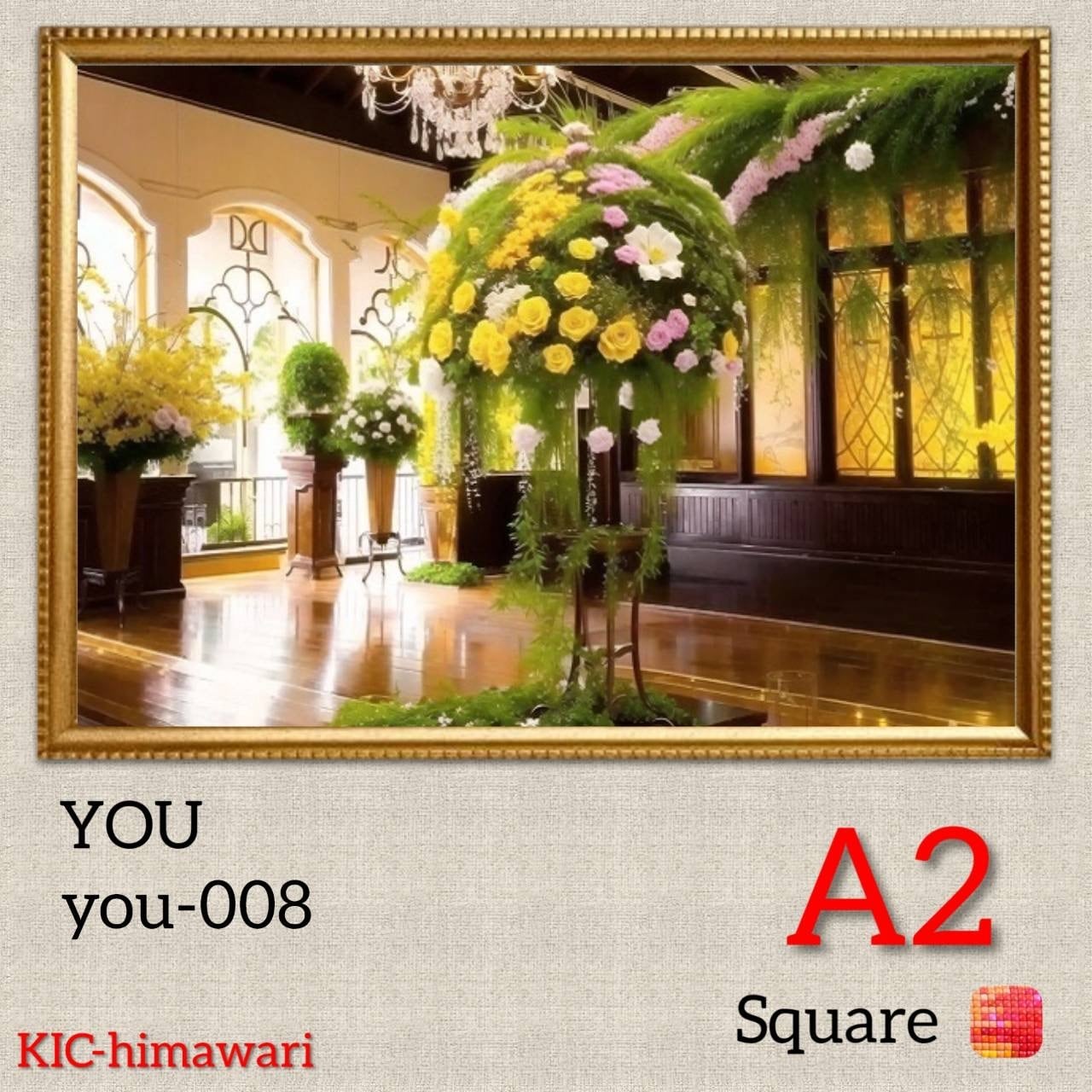 A2サイズ 四角ビーズ【you-008】ダイヤモンドアート