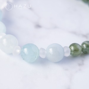 グリーンとブルーの癒しのアクアマリン［グリーンモスアクアマリン／アクアマリン／水晶］