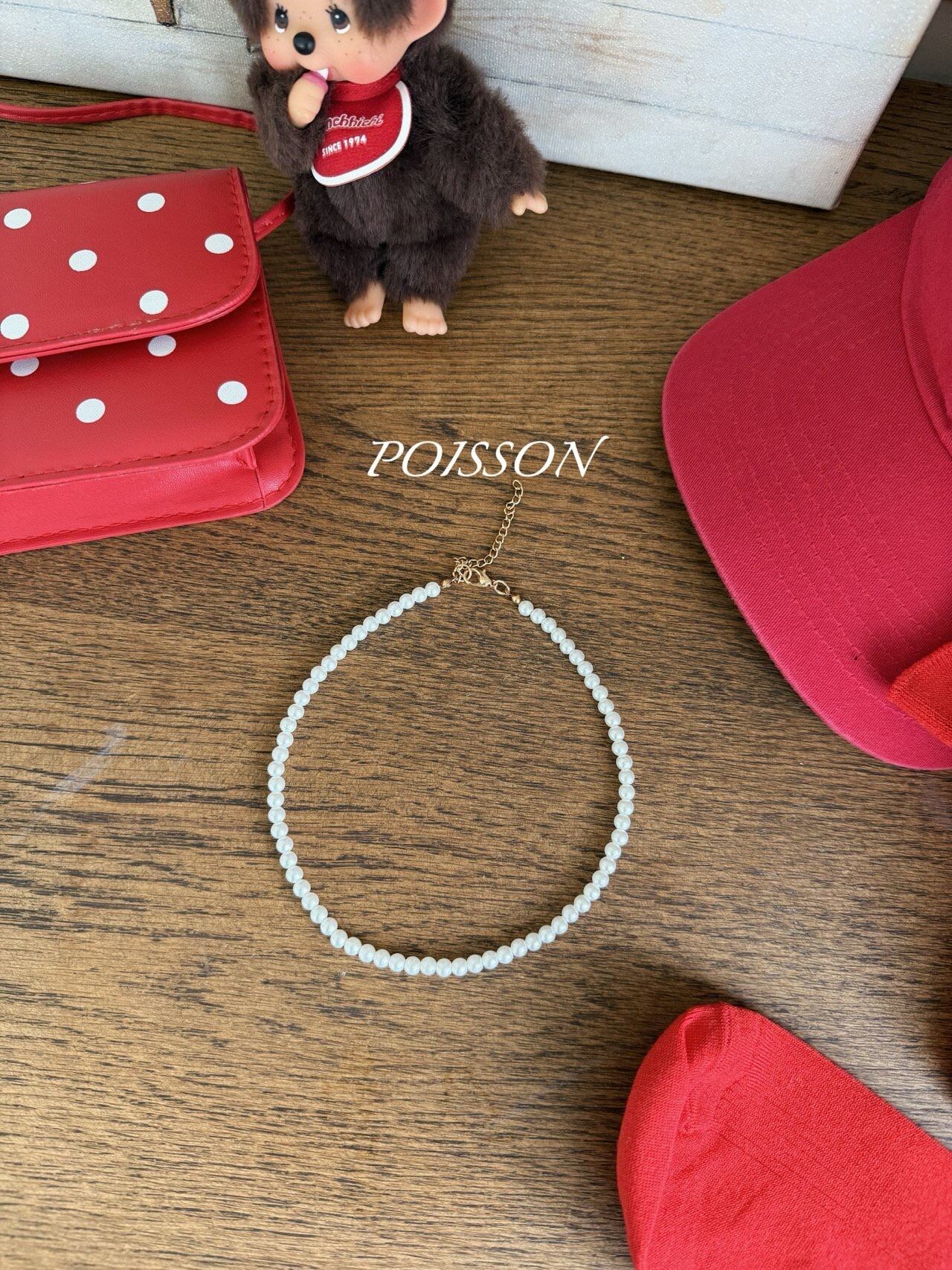 【即納】Pリトルパールネックレス