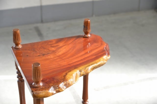 花梨　天然木　座卓 座卓 花梨 一枚板 天然木 11354 天然銘木 特大 [カリンのコブ