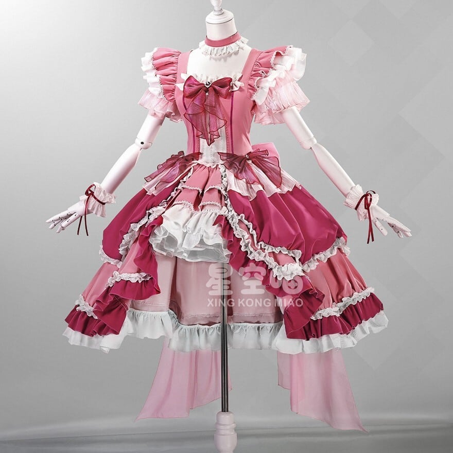 アイドルフリル&リボンの魔法少女風コスチューム ライブ・生誕祭衣装