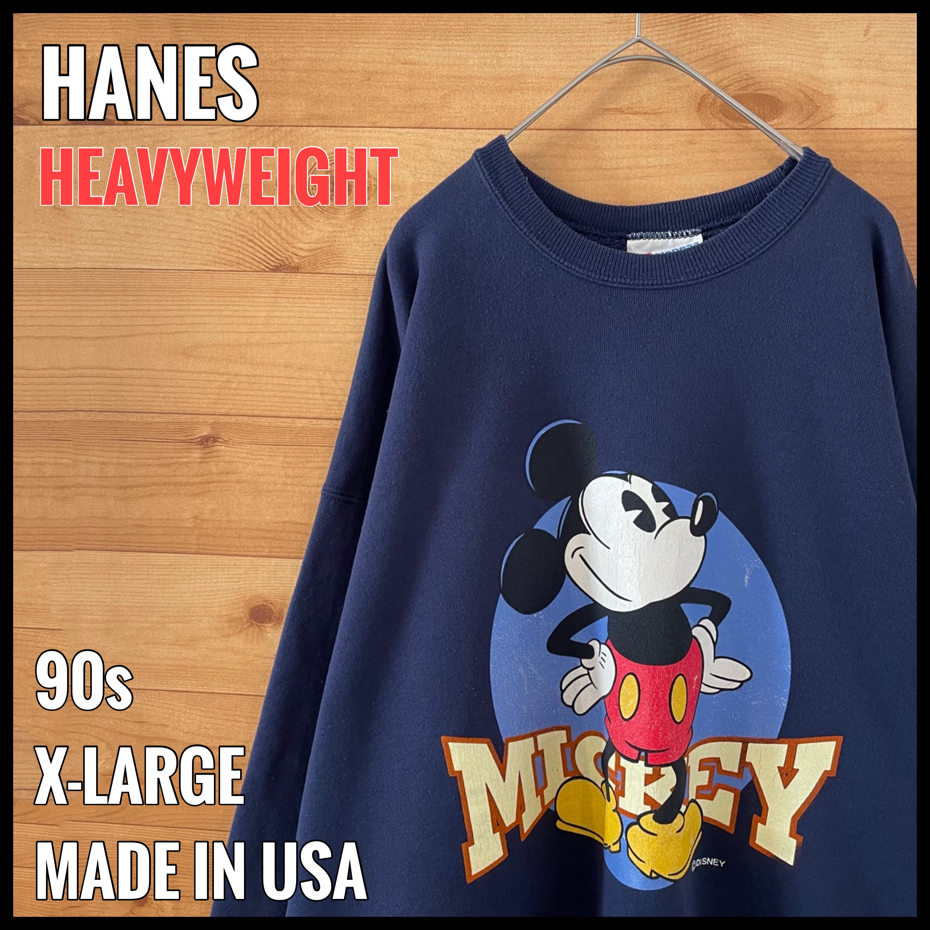 HANES】90s USA製 Disney ミッキーマウス Mickey Mouse ロゴ