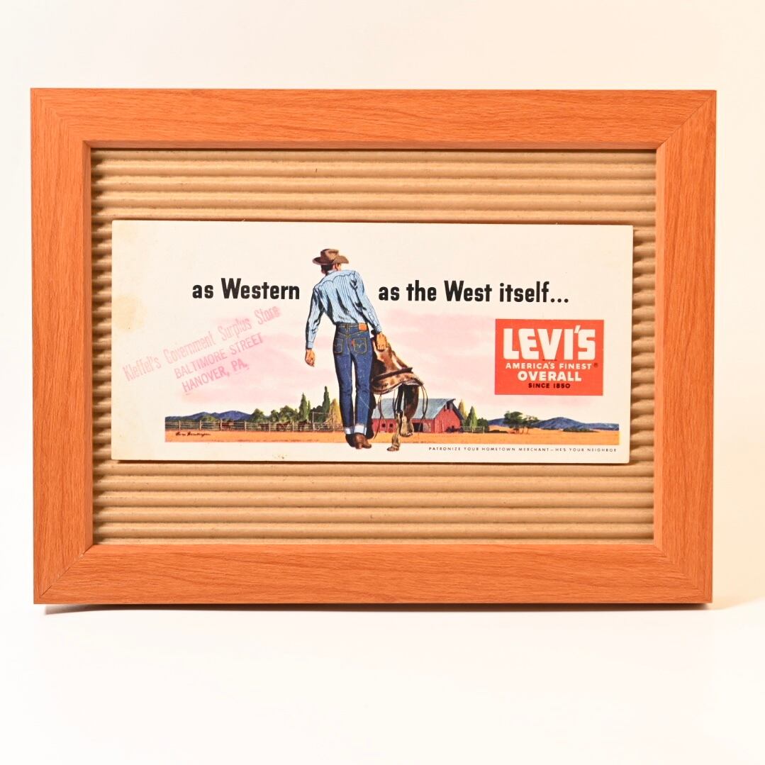 50's Levi's Advertising Ink Blotter 33 | Button Works Store ボタン