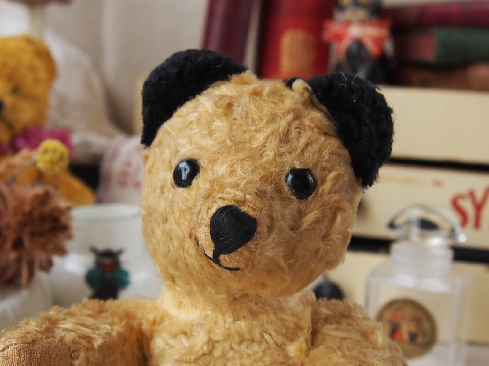 ラッピング不可 イギリス アンティーク ベア sooty スーティー Show