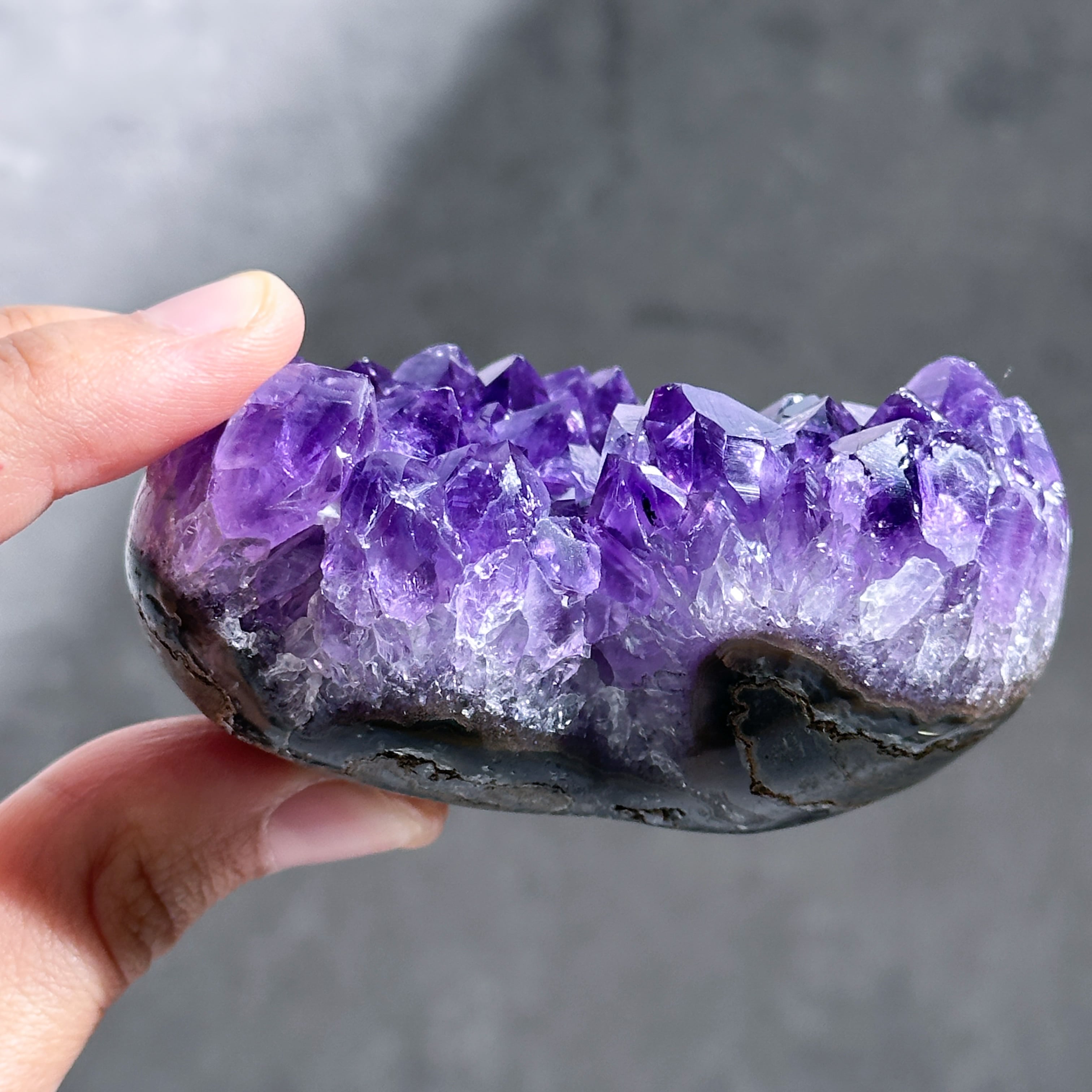 ウルグアイ産アメジスト ハート12◇ Amethyst ◇天然石・鉱石