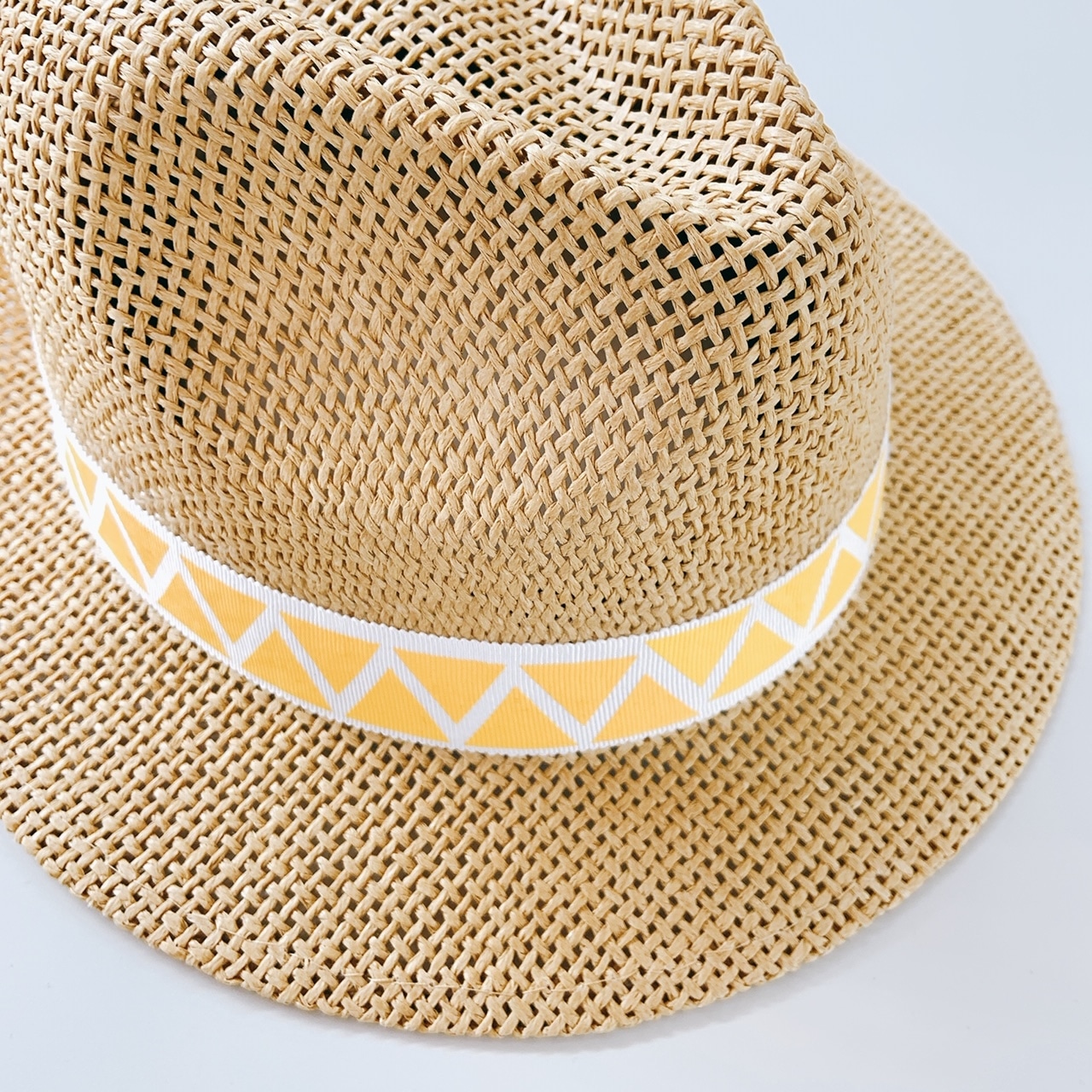 ▽ロゴ ストローハット〈ベージュ〉/ Straw Hat <beige>