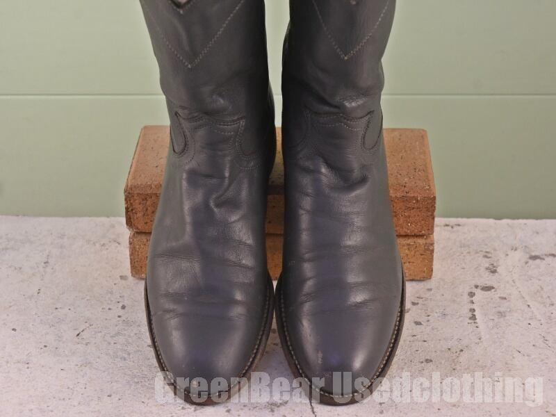 USA製 ジャスティン Justin ビンテージ ウエスタンブーツ グレー