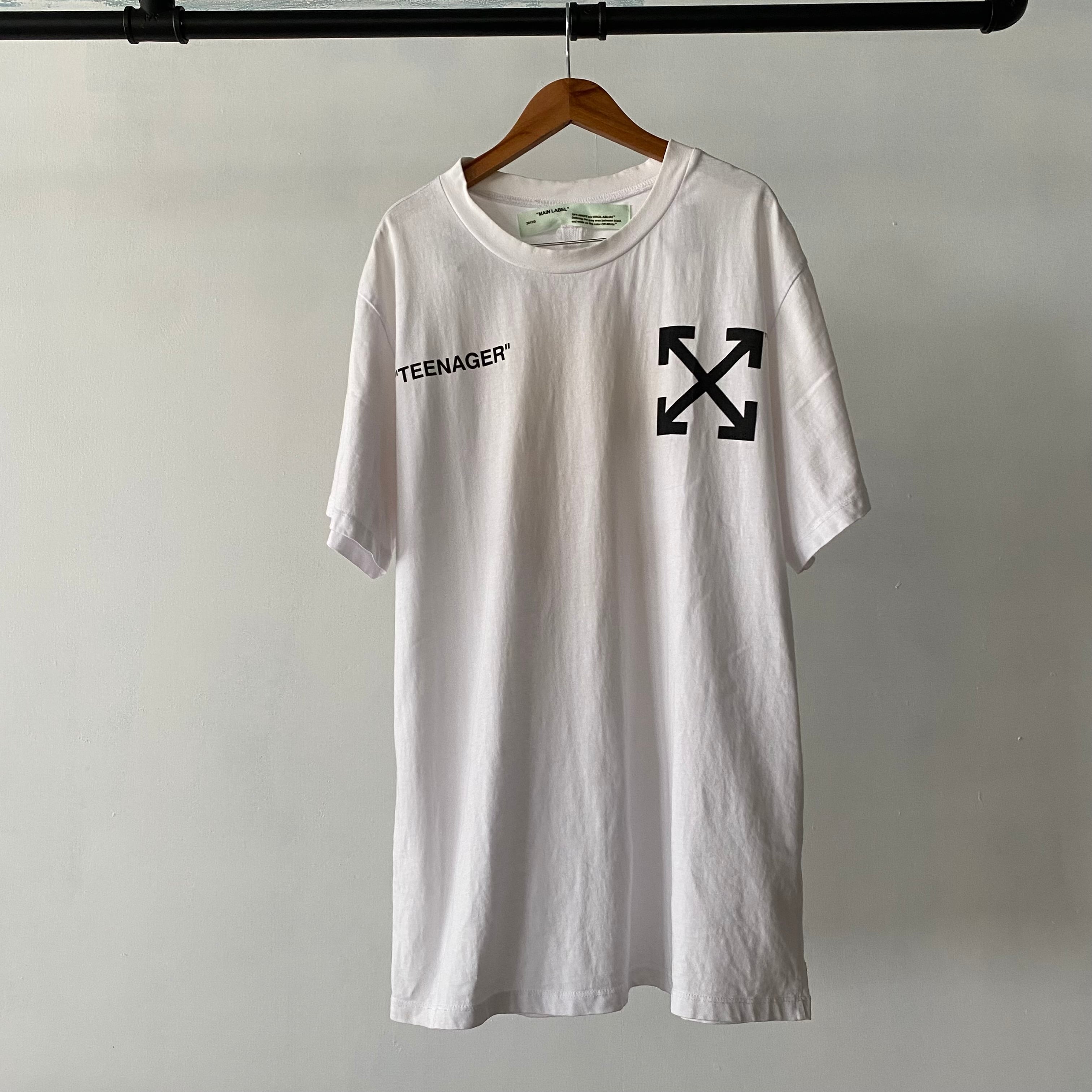 19SS OFF WHITE FLAMED BART Tee White / オフホワイト フレームド 